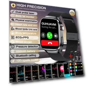 Умные часы для здоровья с лазерной диагностикой ИИ — Умные часы, QLY Online