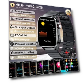 Умные часы для здоровья с лазерной диагностикой ИИ — Умные часы, QLY Online