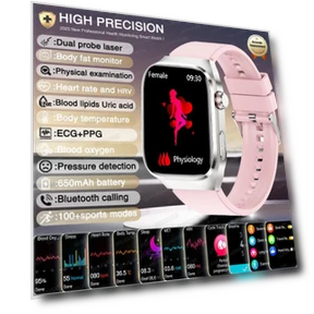 Умные часы для здоровья с лазерной диагностикой ИИ — Умные часы, QLY Online