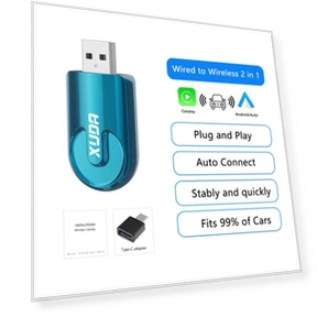 Беспроводной адаптер CarPlay и Android Auto — Автомагнитолы, Auto Launcher