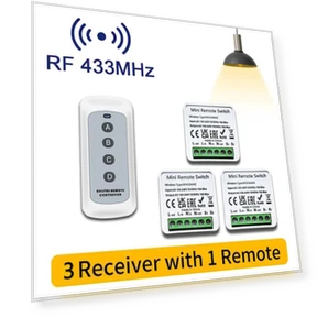 Беспроводной радиочастотный выключатель света — Элементы управления для вентиляторов, saimili