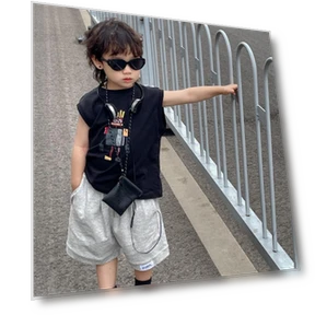 Детский летний комплект без рукавов — Модные худи и свитшоты, The Two