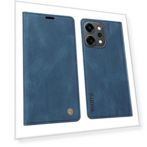 Кожаный чехол-кошелек с эффектом кожи на ощупь — Базовые чехлы, YIKATU