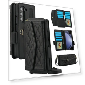 Чехол с ремешком через плечо и дизайном в стиле стеганого кожзама — Аксессуары для телефонов, Smartwatch 2025