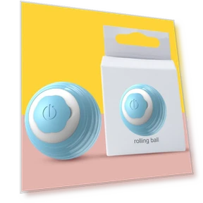 Интеллектуальная светящаяся гравитационная катящаяся игрушка для кошек и собак — Игрушки для питомцев, AI Market