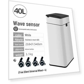 Умная индукционная урна с автоматической крышкой — Кухонные урны, Dental Clinic