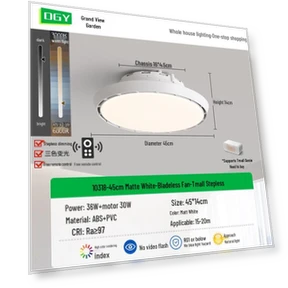 Беслопастной умный потолочный вентилятор с подсветкой — Комплекты освещения для потолочных вентиляторов, ElectroCN