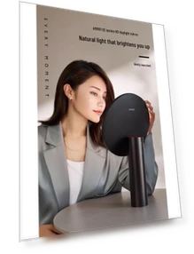 Умное HD LED зеркало для макияжа с подсветкой — Ручные, AMIRO