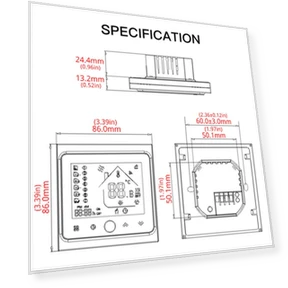 Умный Wi-Fi термостат контроллер температуры — Комнатные термометры, JMS tops