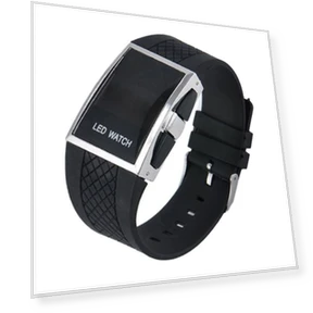 Умные унисекс квадратные часы со светодиодным дисплеем — Браслеты и клипсы, ping Day