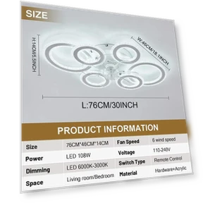 Умный потолочный вентилятор с подсветкой — Комплекты освещения для потолочных вентиляторов, Good Household Items