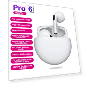 Беспроводные наушники Pro6 TWS — Внутриканальные наушники, Uav parts center