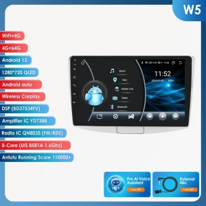 Автомагнитола Android 13 с QLED экраном, GPS и Carplay для VW Passat B7/CC 2010-2015 — Автомагнитолы, Hizpo