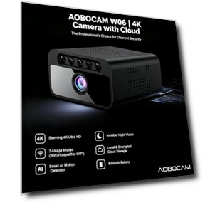 Скрытая камера с облаком, 4K HD WiFi мини-шпионская камера 150° обзора, беспроводная внутренняя камера наблюдения, умное... — Камеры и мониторы, AOBOCAM