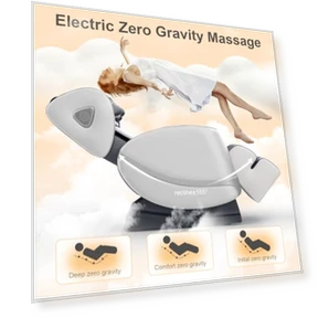 Массажное кресло для всего тела с нулевой гравитацией, подогревом и Bluetooth-колонкой — Спа-кровати и столы, FURNIMAT