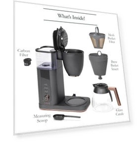 Капельная кофеварка со стеклянным кувшином на 10 чашек, с поддержкой Wi-Fi и голосовым управлением — Кофеварки, Café