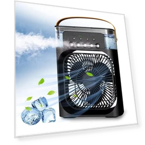 3 в 1 Умный Вентилятор с Ночным Светом и Увлажнителем — Увлажнители воздуха, inne