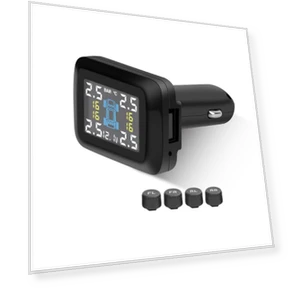 Монитор давления в шинах с питанием от прикуривателя — Датчики давления в шинах