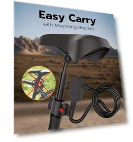 Велосипедный замок с отпечатком пальца и ключом — Тросики, Anweller