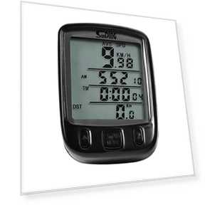 Велокомпьютер с водонепроницаемым LCD дисплеем и зеленой подсветкой — Велокомпьютеры