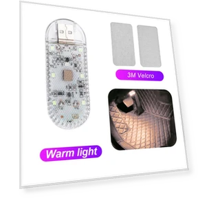 Светодиодный светильник для салона автомобиля с сенсорным управлением и беспроводной зарядкой — Датчики плафонов, Daily Home Furnishings