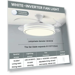 Современный умный потолочный вентилятор с лампой — Комплекты освещения для потолочных вентиляторов, Decor Dream