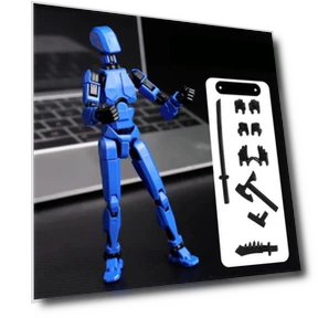 Многосоставной подвижный робот-трансформер с 3D печатным манекеном и 5 фигурками персонажей — Фигурки для игр, ls18 jazz