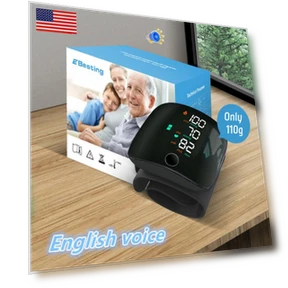 Запястный тонометр с LED-экраном и голосовым оповещением — Мониторы артериального давления, Melsya