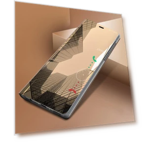 Умный зеркальный противоударный чехол для телефона — Бамперы, Wolf fashion