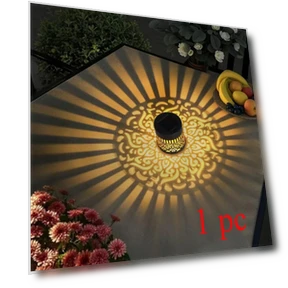 Наружная настенная лампа на солнечной энергии с датчиком движения — Уличное и зональное освещение