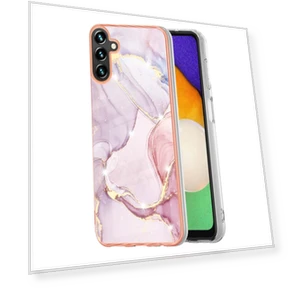 Чехол TPU с IMD мраморным узором и гальванизированной задней панелью — Бамперы, Smartwatch 2025