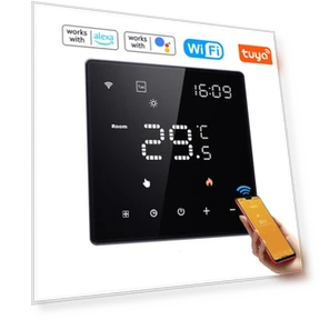 Wi-Fi цифровой дисплей интеллектуальный контроллер температуры — Комнатные термометры, TOMTOP JMS