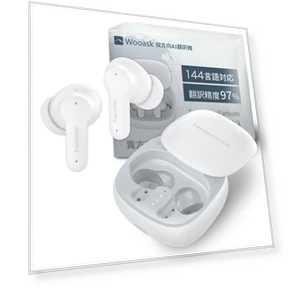 Переводчик с ИИ и наушники — Внутриканальные наушники, Wooask