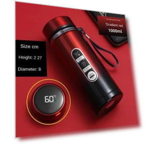 Бутылка-термос с LED-дисплеем температуры — Фляги, Thermos