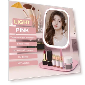 Современное настольное зеркало для макияжа с подсветкой — Компактные и дорожные, Atelierray