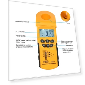 Профессиональный цифровой ультразвуковой измеритель высоты кабеля — Звуковые и шумовые метры, SMART SENSOR