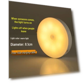 Умный перезаряжаемый светодиодный ночник с датчиком движения — Крепления под шкафами, Vieruodis