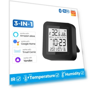Универсальный ИК-пульт с датчиком температуры и влажности — Центры управления и контроллеры, Tuya