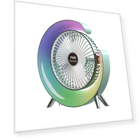 Цветной вентилятор с USB-зарядкой и подсветкой — Персональные вентиляторы, Popular House