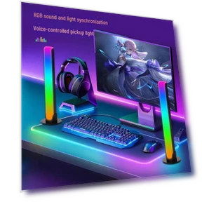 Управляемая голосом игровая подсветка для настольного компьютера с синхронизацией экрана — USB Лампы, Smarter than future