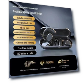 Беспроводная Bluetooth-гарнитура с заушным креплением — Внутриканальные наушники, AI Supermarket