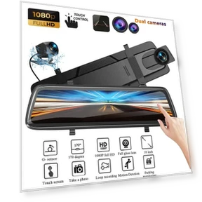 Автомобильный видеорегистратор с двумя объективами и сенсорным экраном — Видеорегистраторы, Popular star