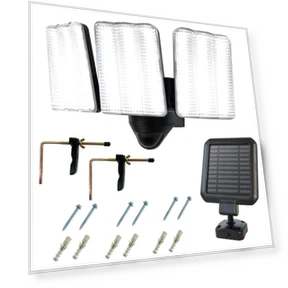 Солнечный светильник с датчиком движения, 3 независимых светильника — Датчики движения, DAISHIN