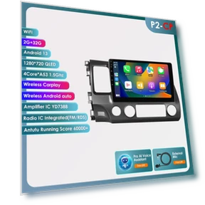 Автомагнитола Android 13 с GPS, WiFi, Bluetooth и 4G — Автомобильные навигаторы, Hizpo