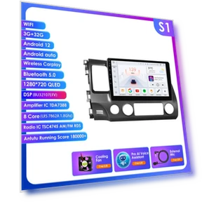 Автомагнитола Android 13 для Honda Civic 8 (2006-2011) — Аксессуары и крепления для установки, Hizpo