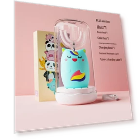 Детская U-образная умная звуковая электрическая зубная щетка — Электрические зубные щетки для детей, Qianbaimei