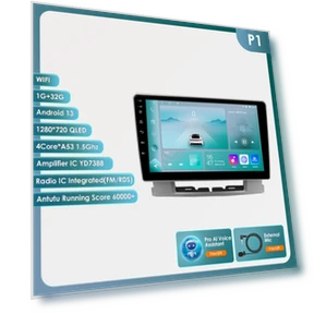 Интеллектуальный автомобильный мультимедийный видеоплеер с Carplay и Android Auto — Аксессуары и крепления для установки, OSSURET