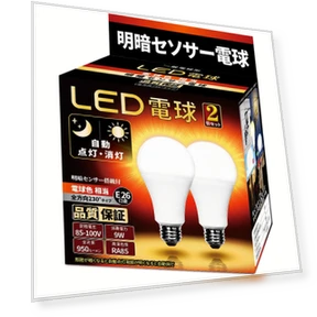 Светодиодная лампа с датчиком освещенности — Прожекторы и охранное освещение, Trendy Japanese products