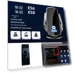 Магнитный беспроводной держатель для телефона в автомобиле с быстрой зарядкой и умным датчиком — Комплекты для установки в приборную панель, GearUp AutoMoto