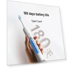 Умная электрическая зубная щетка с ультразвуковой технологией — Звуковые зубные щетки, Xiaomi